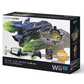 wii u 魔物獵人3G【豪華組合版】 32G主機 黑色 + 魔物獵人3G HD ver.