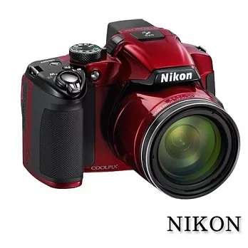NIKON COOLPIX P510 數位相機(中文平輸) - 加送SD32G+專用鋰電池*2+專用相機包+讀卡機+相機清潔組+高透光保護貼紅色