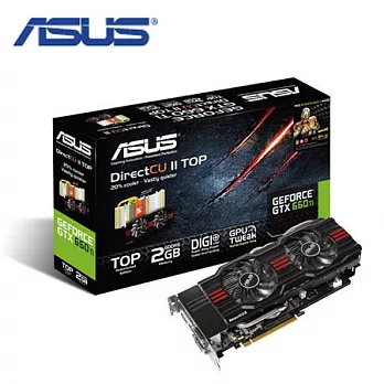 ASUS華碩GTX660 TI-DC2TG-2GD5顯示卡
