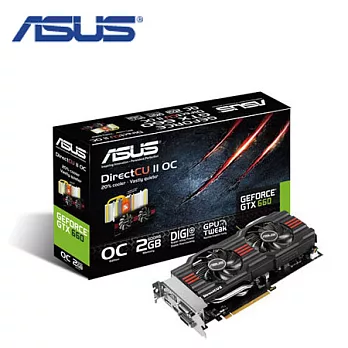 ASUS華碩GTX660-DC2O-2GD5顯示卡