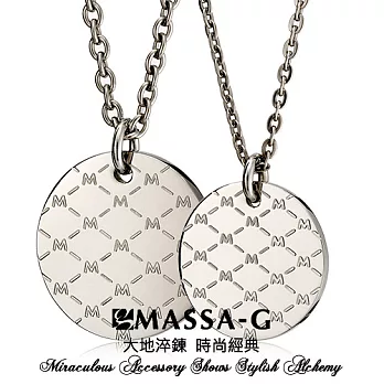 MASSA-G Deco純鈦系列【M. Class】純鈦對鍊(M01)S-45cm+S-45cm