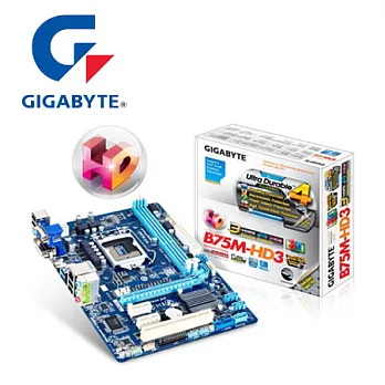 GIGABYTE 技嘉 GA-B75M-HD3 主機板