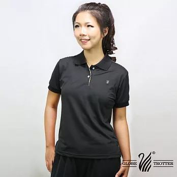 【遊遍天下】女款抗UV涼爽吸濕排汗POLO衫S101GDFM黑