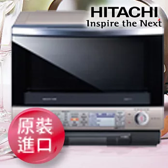 日立HITACHI 33公升過熱水蒸氣烘烤微波爐-珍珠白MROLV300T