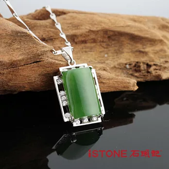石頭記 曜眼翠綠碧玉項鍊碧玉