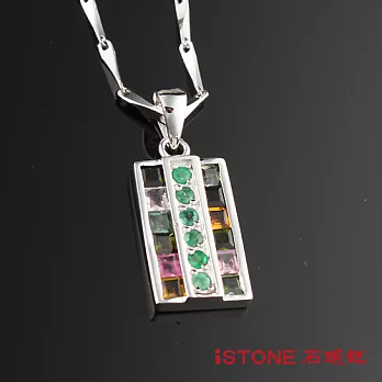 石頭記 幸福碧璽晶鑽純銀項鍊碧璽