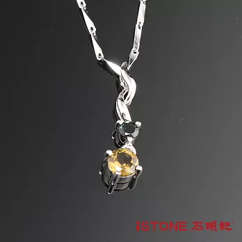 石頭記 甜美碧璽晶鑽純銀項鍊碧璽