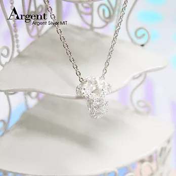 【ARGENT銀飾】「純銀-金蔥-立體鑰匙」18吋純銀項鍊