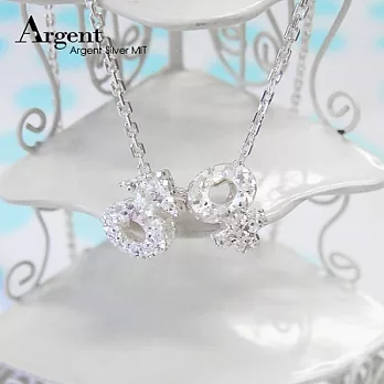 【ARGENT銀飾】「純銀-金蔥-立體男生(符號)/立體女生(符號)(任選)」(單條價)16吋純銀項鍊