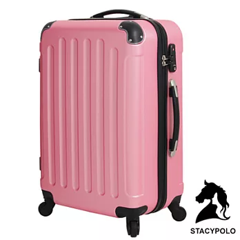 【Stacypolo】風靡美型-28吋超輕量ABS硬殼防刮霧面行李箱(粉色)
