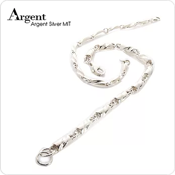 【ARGENT銀飾】「波紋(粗+細)」純銀對鍊