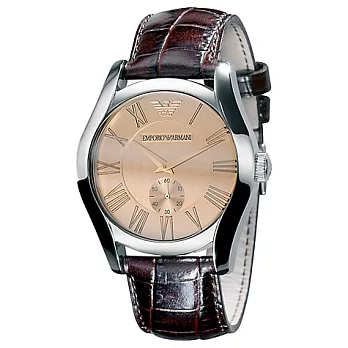 ARMANI 義式金莎派對的狂歡時尚優質腕錶-香檳金-AR0645