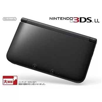 3DS LL 黑色主機(日版) 附鐵拳3D與原廠電源線.保護貼