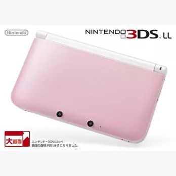 3DS LL 粉紅色主機(日版) 附鐵拳3D與原廠電源線.保護貼