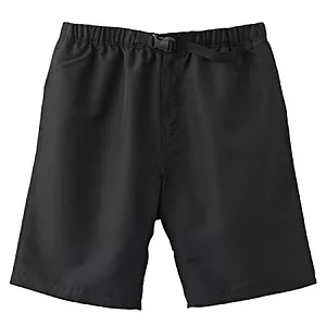 [MUJI 無印良品]男聚酯纖維休閒短褲M黑色