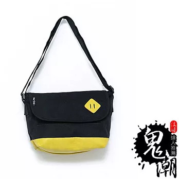 【男人幫Man’s Shop】B0395*【簡約實用撞色郵差包】黃色