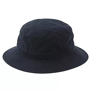[MUJI 無印良品]棉質尺寸可調有簷帽深藍