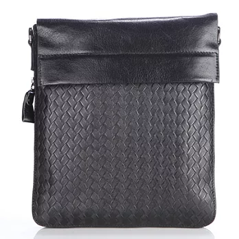 【JENHAO】流行時尚直式蓋頭牛皮斜背包 9161