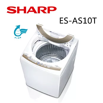 SHARP夏寶 10KG無孔槽省水洗衣機 ES-AS10T.