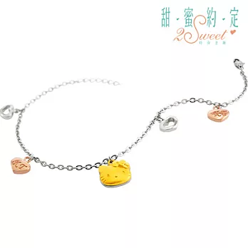 Hello Kitty凱蒂貓 ♥甜心寶貝♥ 金加鋼手鍊