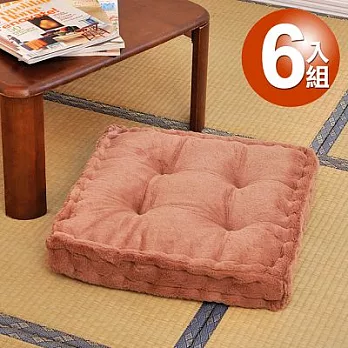 【Ballon】超細柔絨毛胖胖墊/駝色6入組
