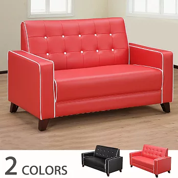 《Homelike》時尚經典沙發(雙人座)-時尚紅