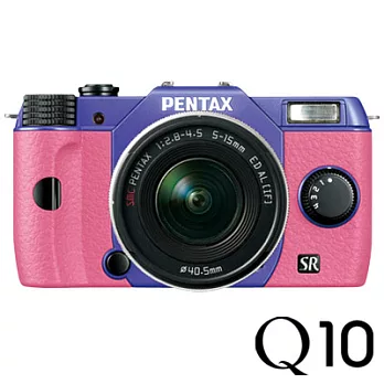 PENTAX Q10 COLOR +5-15mm變焦單鏡組 - 紫羅蘭機身(公司貨)粉紅