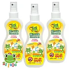 【HiFrog】超值3入蛙!蚊剋星 台製天然檸檬香茅全效型防蚊噴液~大容量180ml